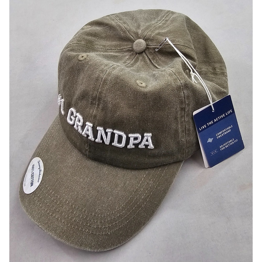 Tommy Bahama hat baseball cap men's OS adjustable green cotton #1 Grandpa